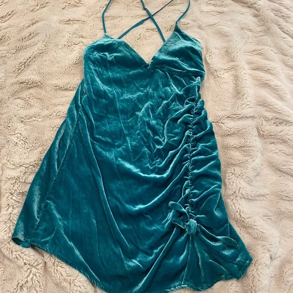 For Love And Lemons | Dresses | For Love And Lemons Viva Velvet Ruched  Minidress | Poshmark